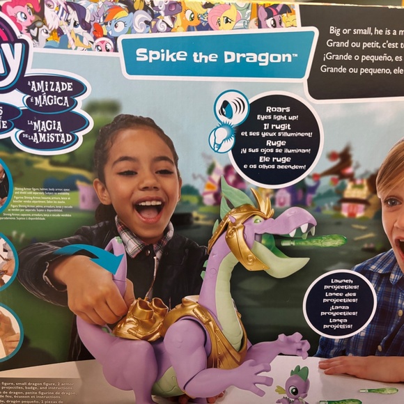 SALE!! Spike the Dragon Large & Small 2 Figure Set MLP Guardians of Harmony - Picture 3 of 7
